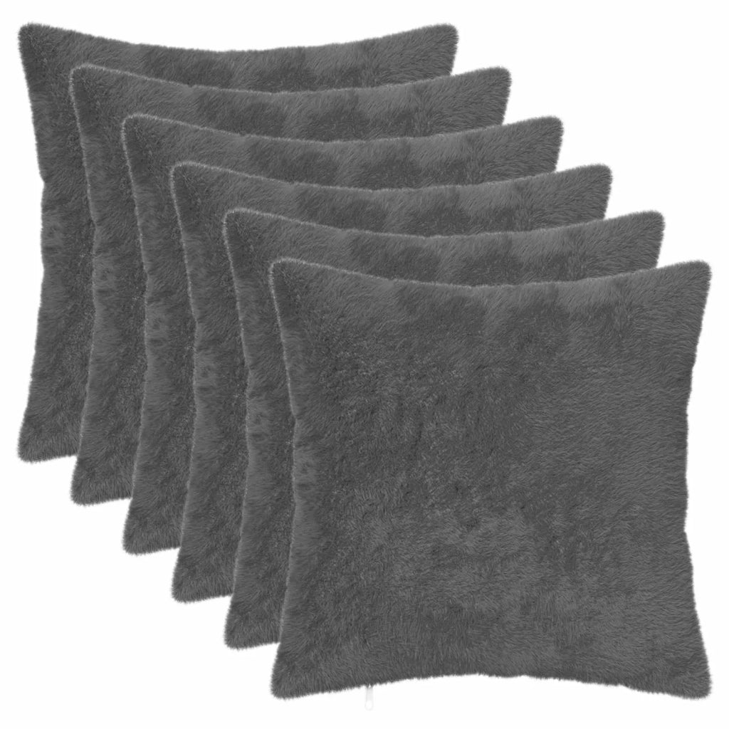 Federa 6 pz HEERLEN Grigio Scuro 35 x 35 cm 908284