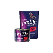 Prolife Grain Free Adult Sensitive Manzo & Patate - Mini. 10 x100 gr