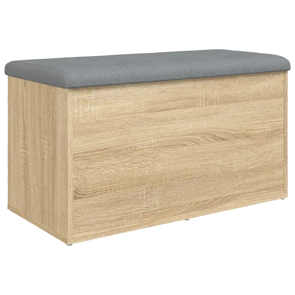 Panca contenitore in rovere Sonoma 82x42x45 cm 835049
