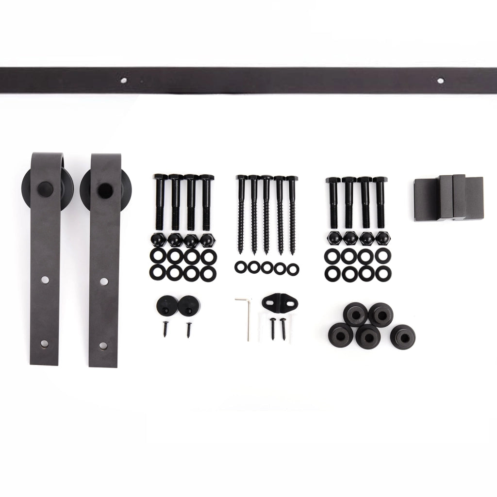Kit Accessori Guida Scorrevole per Porte ¨C Zephmum ¨C Marrone 200 cm