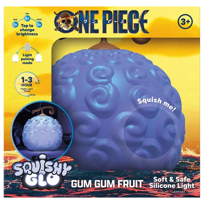 Paladone, Lampada One Piece Frutto Gom Gom, Ricaricabile, 15 cm, Silicone