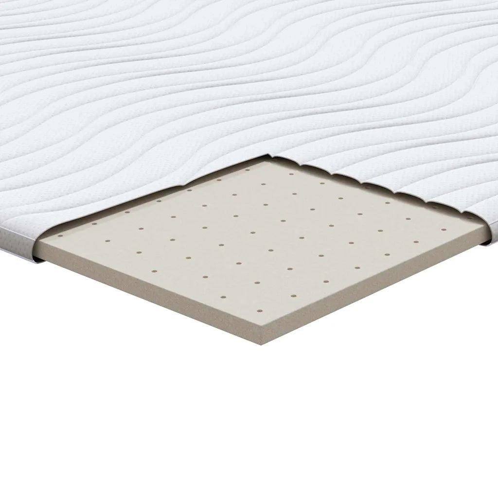 Topper per materasso Bianco 80 x 200 cm Tessuto a maglia 4106402