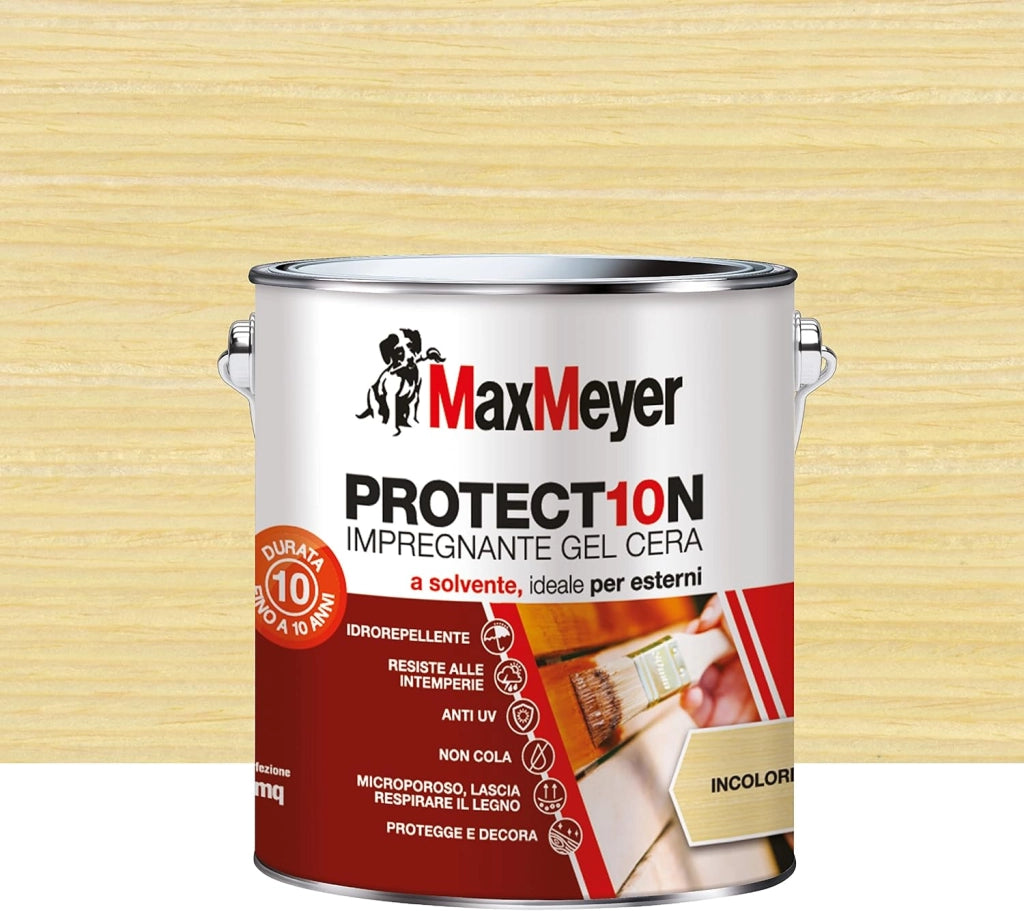 Impregnante a Solvente per Esterni PROTECT10N, Incolore, 2.5L