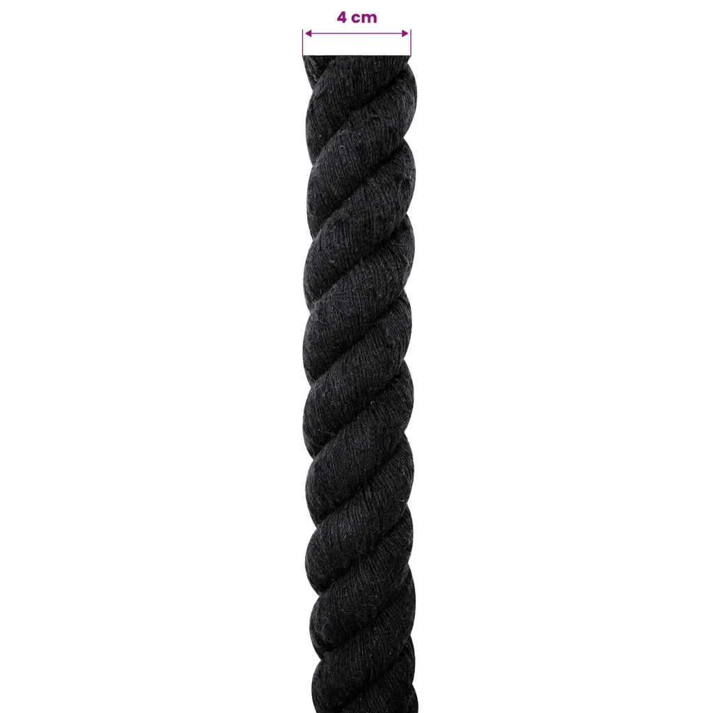 Corda | Fune Nero 4 x 4 x 500 cm Cotone