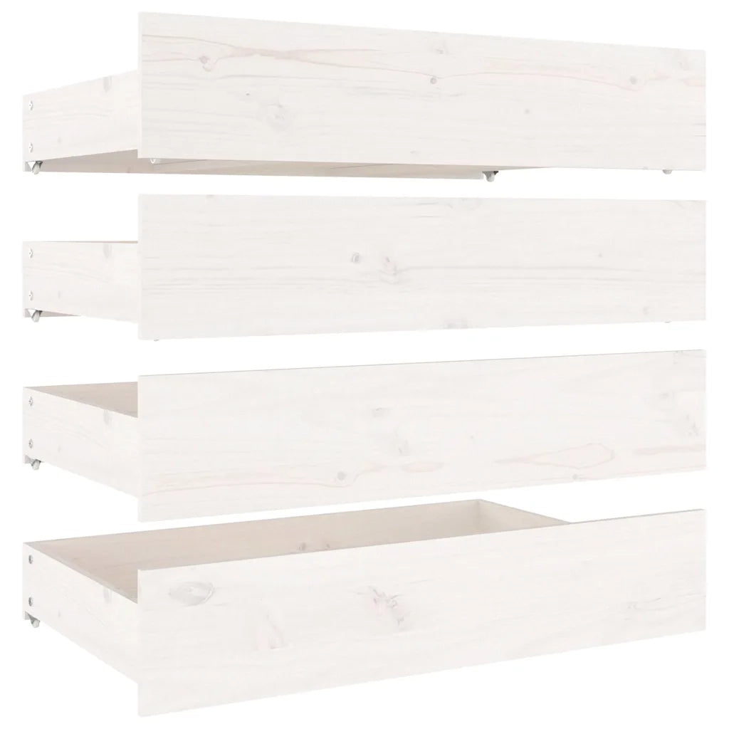 Giroletto con Cassetti Bianco 140x200 cm
