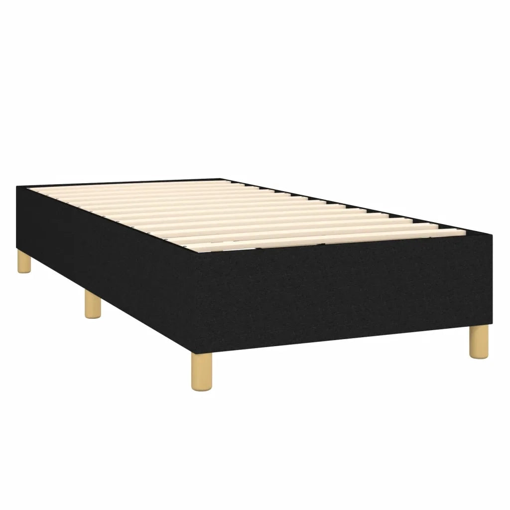 Giroletto a Molle con Materasso Nero 80x200 cm inTessuto 3136951