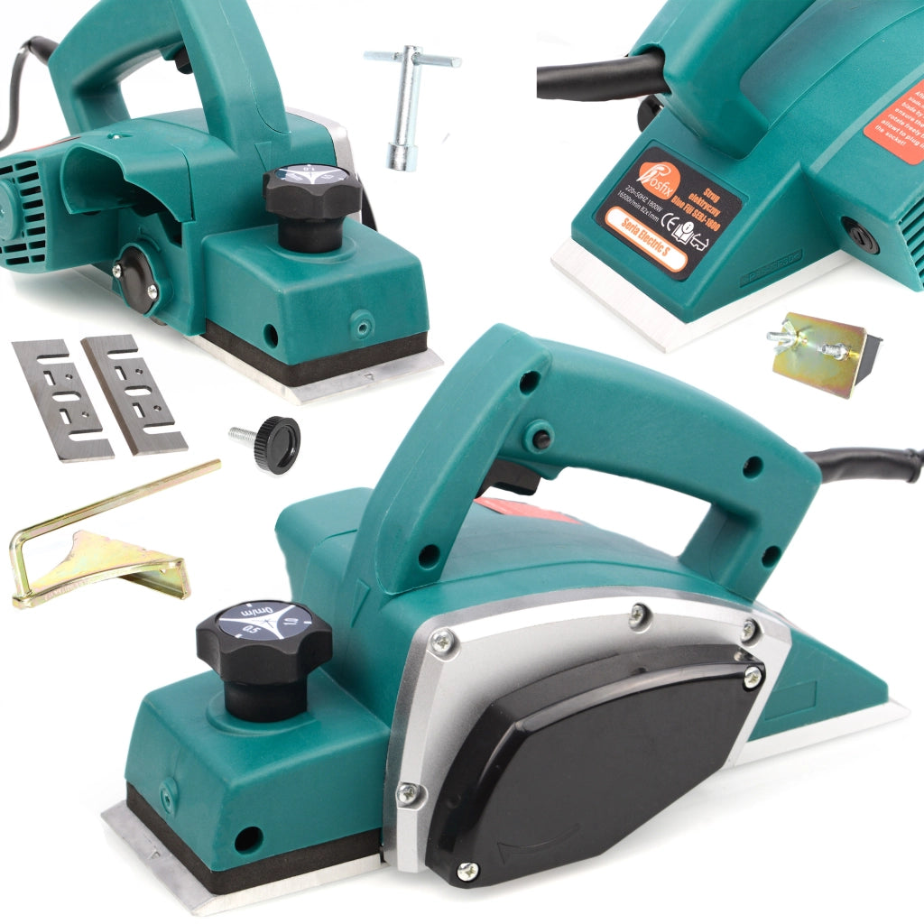 Strug Elettrico Blue Fiji SEBJ-1800 – Motore Potente 1500W, 16.000 RPM | Larghezza 82mm, Profondità 1mm