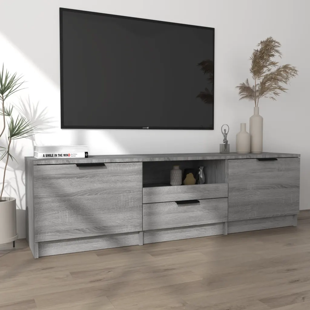 Mobile TV | Armadietto TV | Mobile Porta TV Grigio Sonoma 140x35x40 cm in Legno Ingegnerizzato