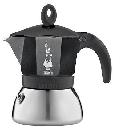 Bialetti 006936 MOKA INDUCTION NERA 6 TZ Moka Capacita' 0,28 L Adatta a piastra induzione colore Nero
