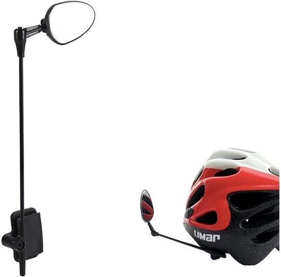 Specchio Retrovisore per Bicicletta - Verstabile - Leggero - Super Riflettente - 360 Gradi Verstabile - Facile da Installare - Specchio per Casco