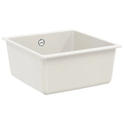 Lavello Bianco 430 x 460 mm 80% Quarzo e 20% Resina