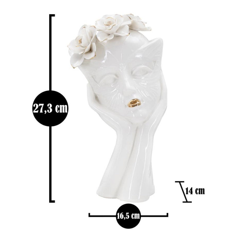 Vaso Woman Mask cm 16,5x14x27,3