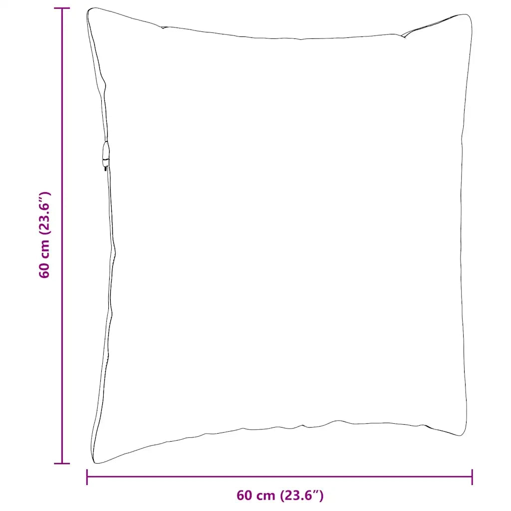 Cuscini da Divano 2 pcs Rosso Vino 60 x 60 cm Tessuto 42014000