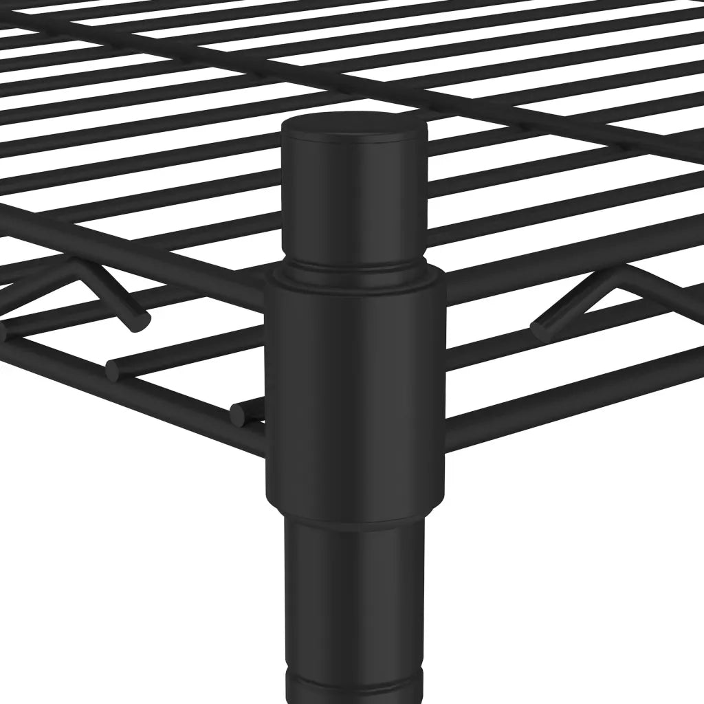 Scaffale a 4 Livelli 90x35x137 cm Nero 200 kg 324622