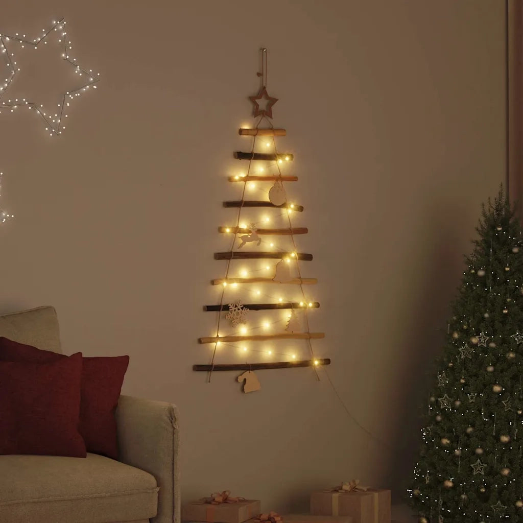 Albero di Natale Naturale 90 cm legno massiccio di frassino 42020258