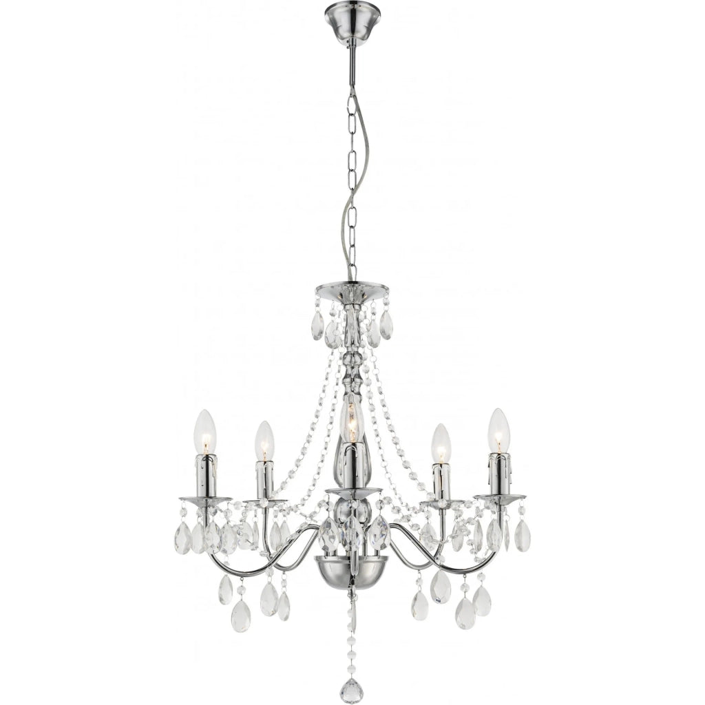 Lampada Da Soffitto Ebt014-5cp Chrome