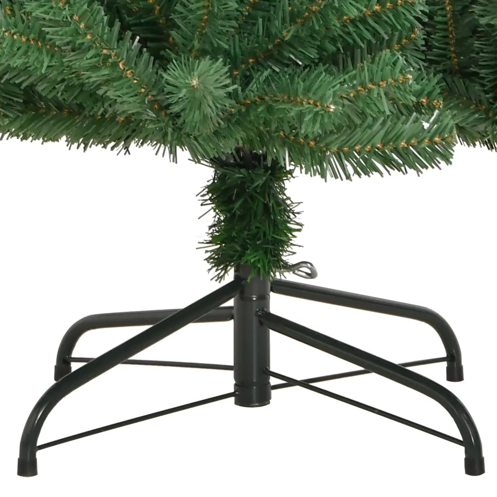 Albero di Natale Artificiale Incernierato con Base Verde 180 cm 356767