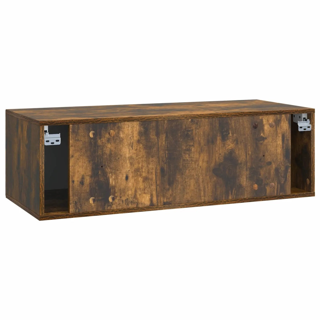 Mobile TV da Muro | Armadietto TV | Mobile Porta TV Rovere Fumo 98 x 41 x 30 cm