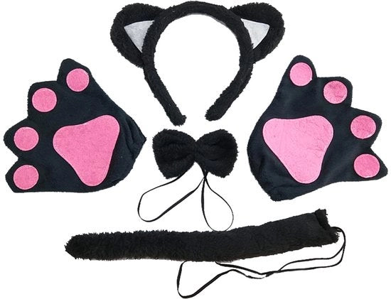 Costume per animali - Cappuccio/ Collare - Guanti - Coda - Ali - Materiale morbido/Poliestere - Costumino per animali