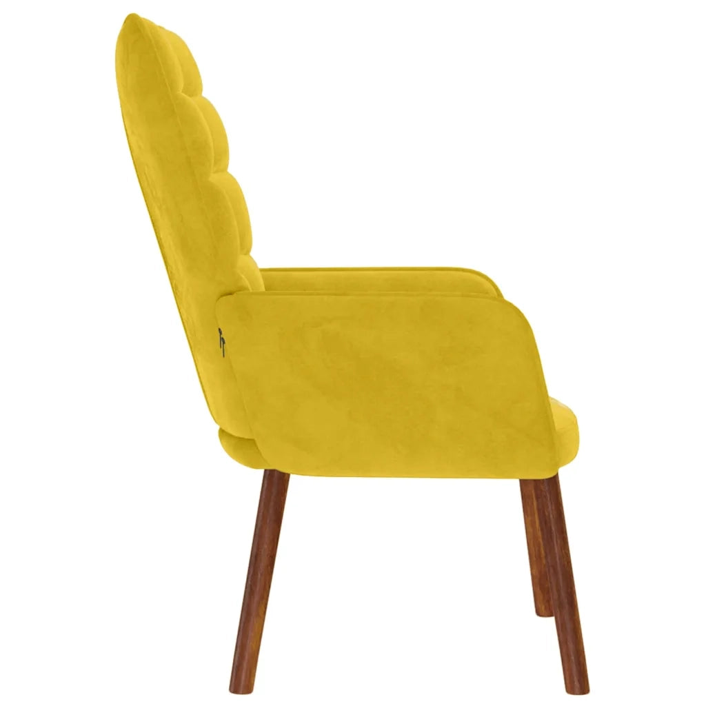 Poltrona Relax Giallo in Velluto 4016817
