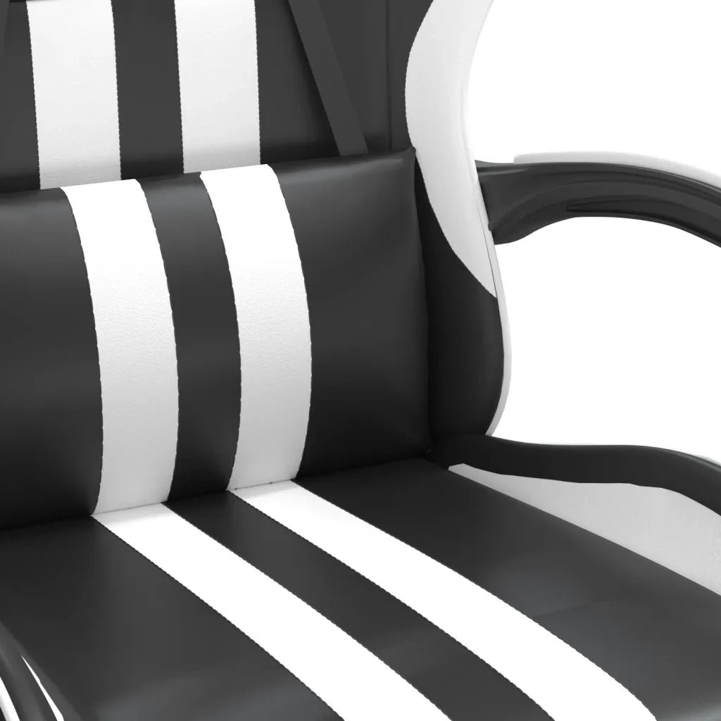 Sedia da Gaming Nero e Bianco in Similpelle 3143823