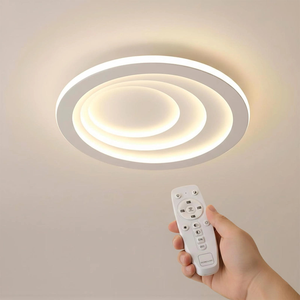 Plafoniera Moderna LED 70W CCT Bluetooth Dimmerabile Lampada Tonda Soffitto Luce Camera da Letto Soggiorno Cucina Telecomando