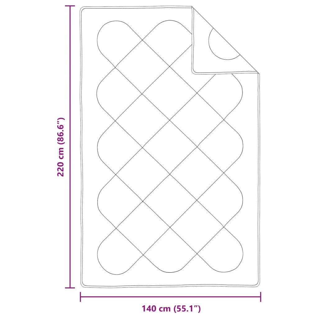 Set di Piumoni con cuscino 2 pcs Bianco Microfibra 3376735