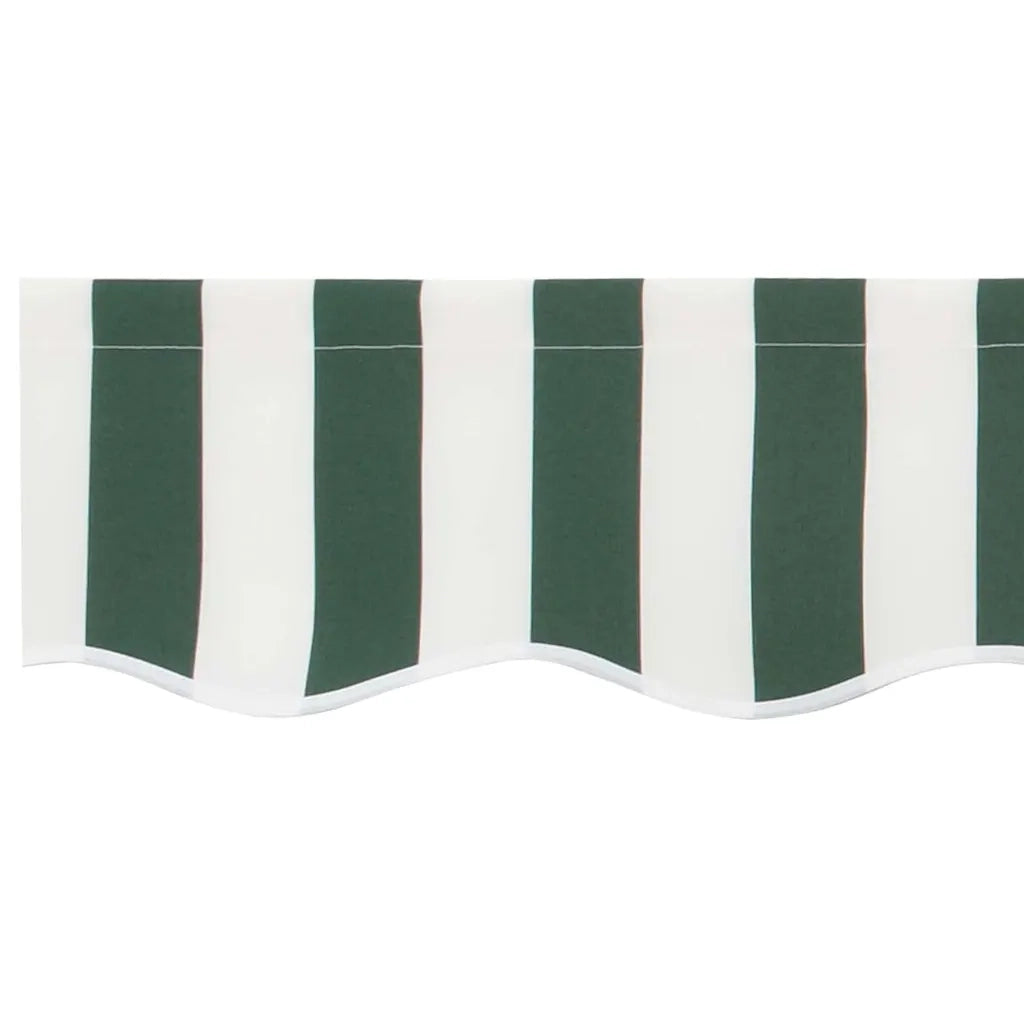 Telo di ricambio per tenda da sole Verde e Bianco 380 x 295 cm 42000658