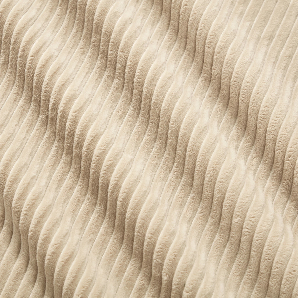 Divano Modulare Angolare 3 Posti ¨C Xylo ¨C Velluto a Coste Beige, Morbido