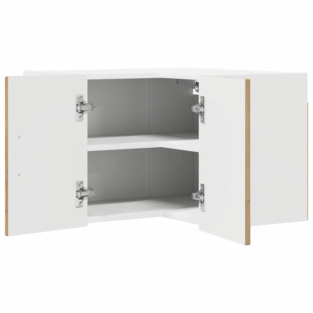 Mobile da cucina contemporaneo con pratico spazio contenitivo 57 x 57 x 40 cm finitura in rovere ingegnerizzato realizzato artigianalmente 02_0053983
