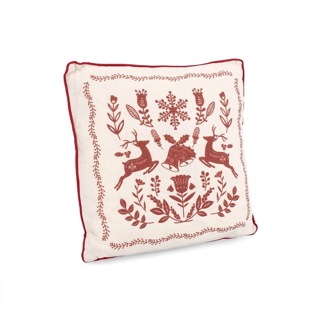 Cuscino Victory Avorio-Rosso Dimensioni 45x45cm (6 Pezzi)