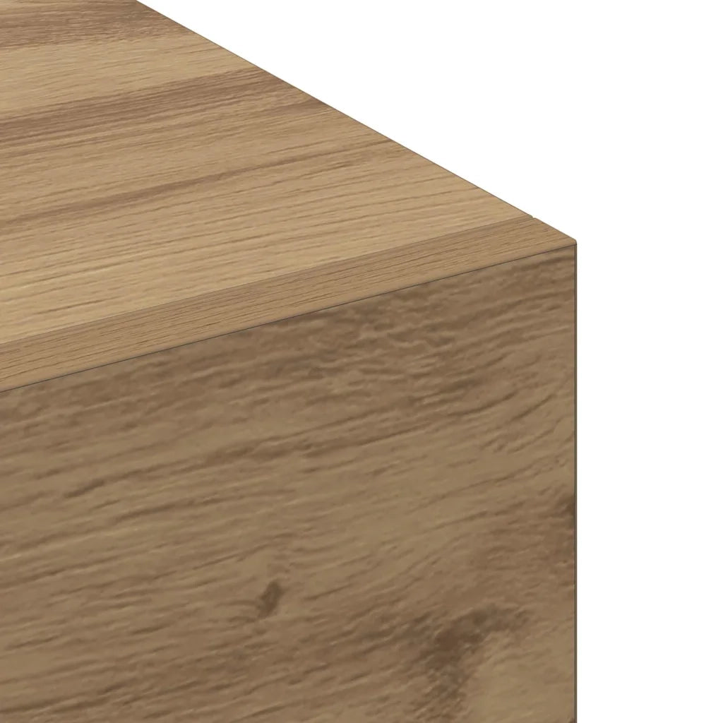 Mobiletto a parete moderno con pratico vano contenitore 100 x 36,5 x 35 cm realizzato in legno di rovere composito finitura artigianale 02_0052501