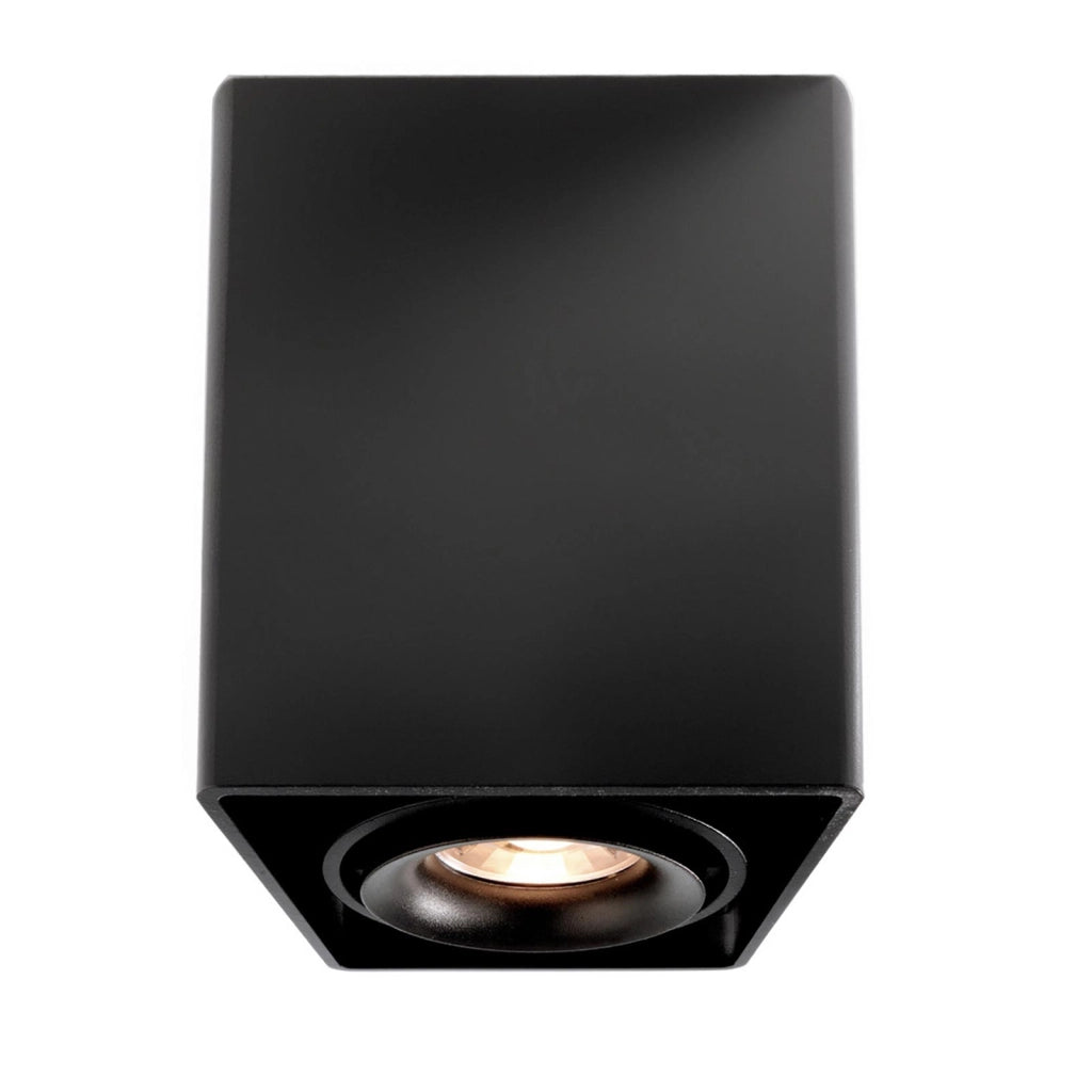 MONA Faretto moderno soffitto attacco LED 1x GU10 max 50W plafoniera luce orientabile vetrine negozio ufficio NERO