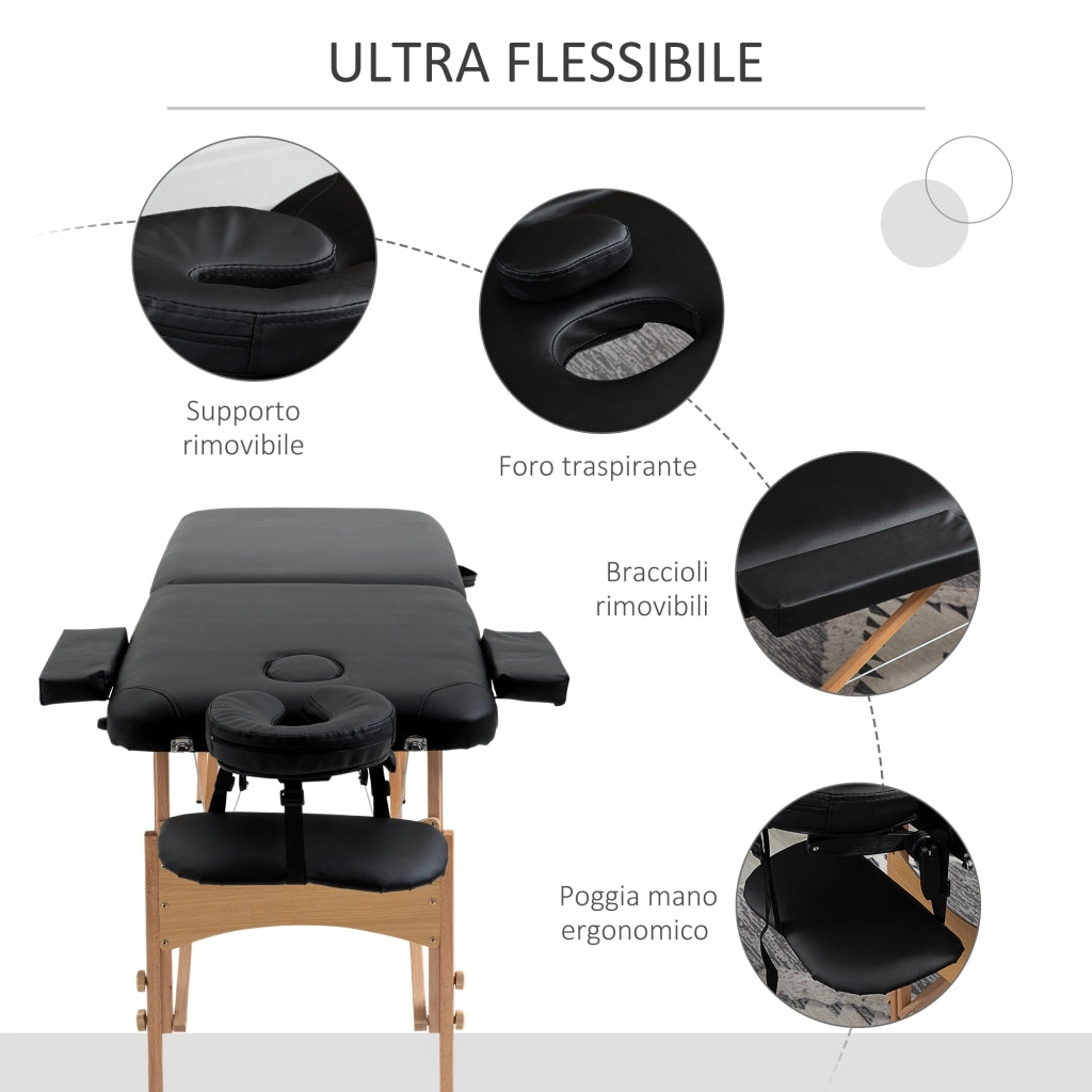 Letto Pieghevole Professionale ¨C Minimal ¨C Nero