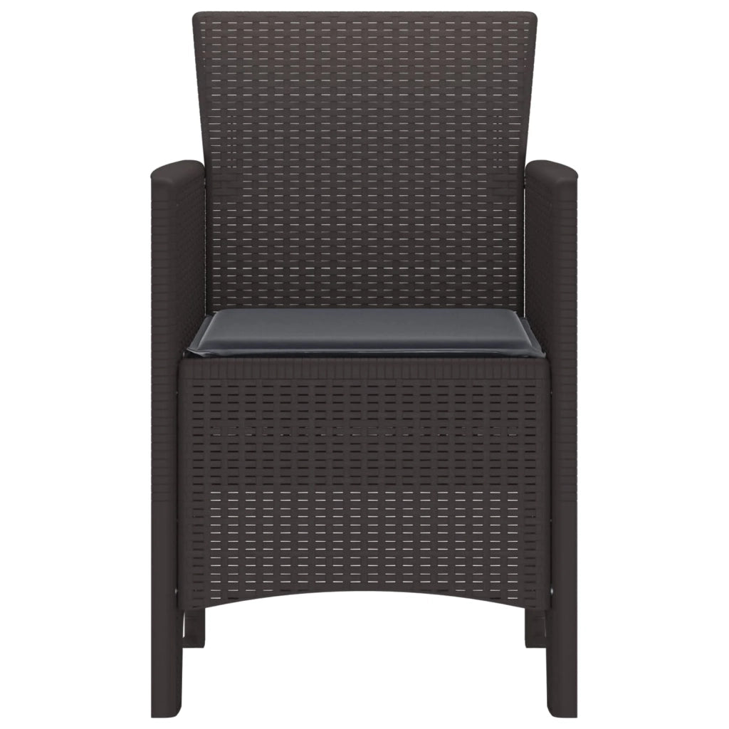 Sedia da Giardino 2 pcs Marrone 53 x 49 x 85 cm Polipropilene 847456