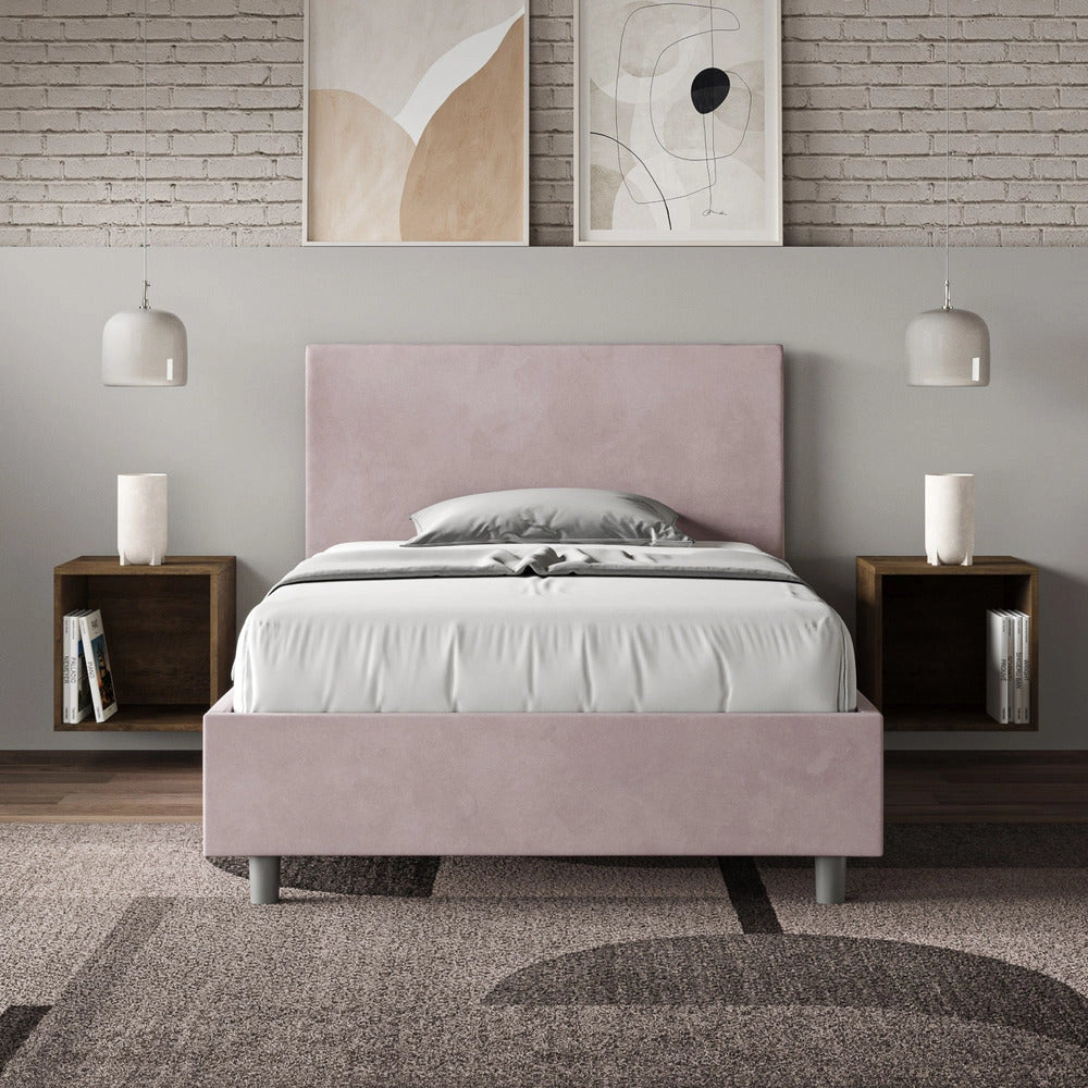 Letto 1 Piazza e Mezzo 120x210 cm con Rete Adele Glicine