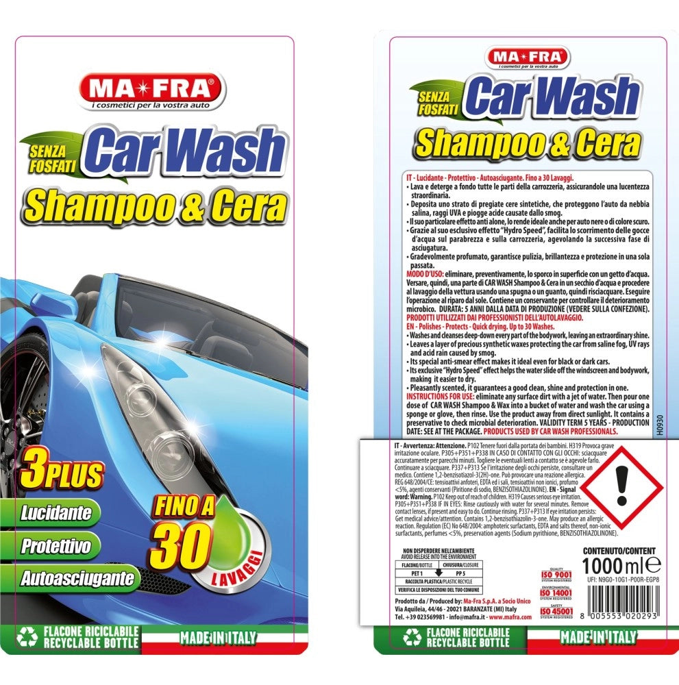 Ma Fra Car Wash Shampoo e Cera