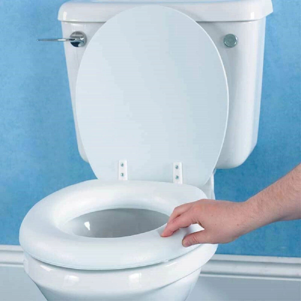 Trade Shop - Copriwater Sedile Wc Copri Sedile Morbido Soft Misura Universale Colore Bianco -