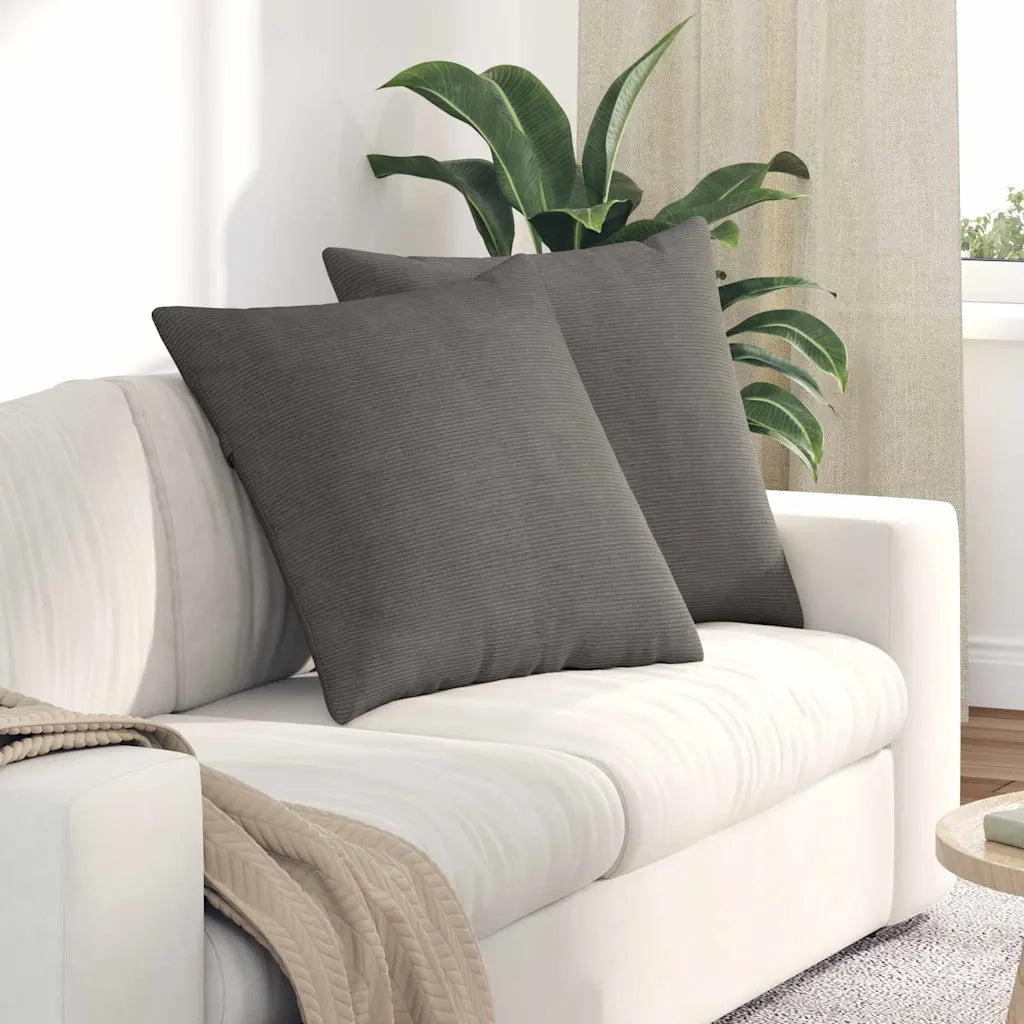 Cuscini da Divano 2 pcs Grigio chiaro 80 x 80 cm 42014075