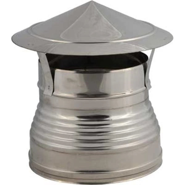 FUMAIOLO DOPPIA PARETE A CAPPELLO 'CINESE' Ø 80/130 mm