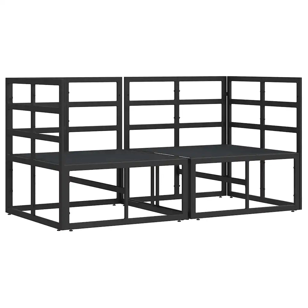 Mobili da Esterno 2 Pezzo Nero e antracite 71,5 x 71,5 x 71 cm 42008023