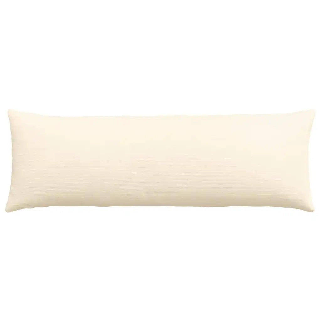Cuscini da Divano 2 pcs Crema 120 x 40 cm Tessuto in Cords 42013819