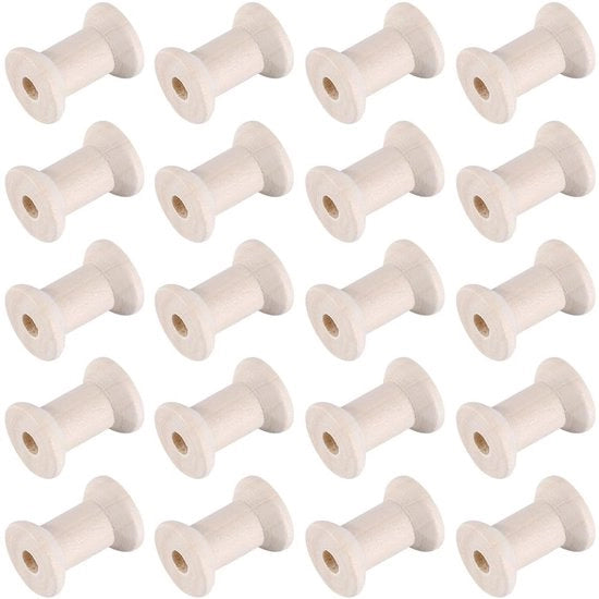 25 pezzi di blocchi di legno per crafting DIY
