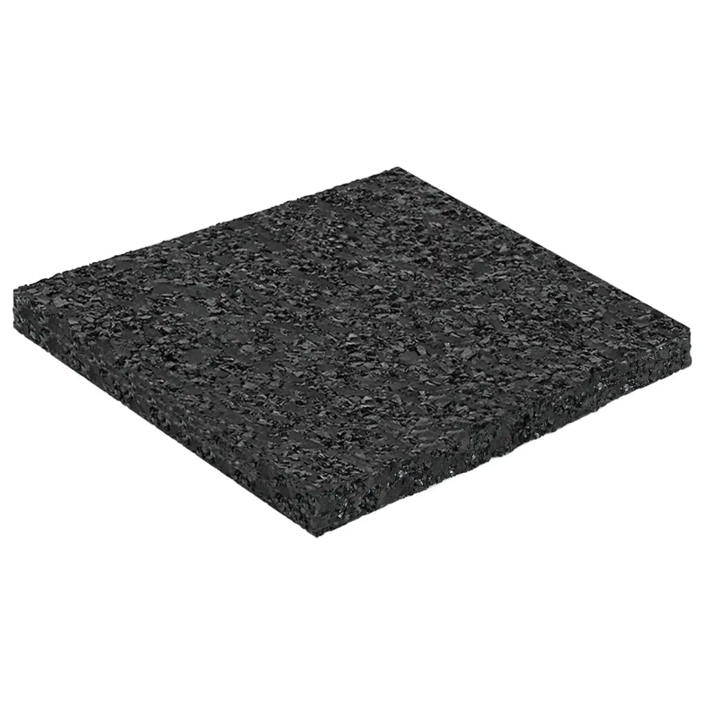 Pad per patio in granuli di gomma Nero 9 x 9 x 0,6 cm Gomma CFW3211924