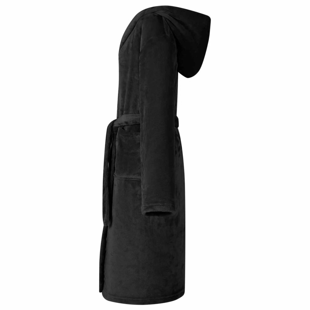 Accappatoio con Cappuccio Nero xxl Flanella 42017247