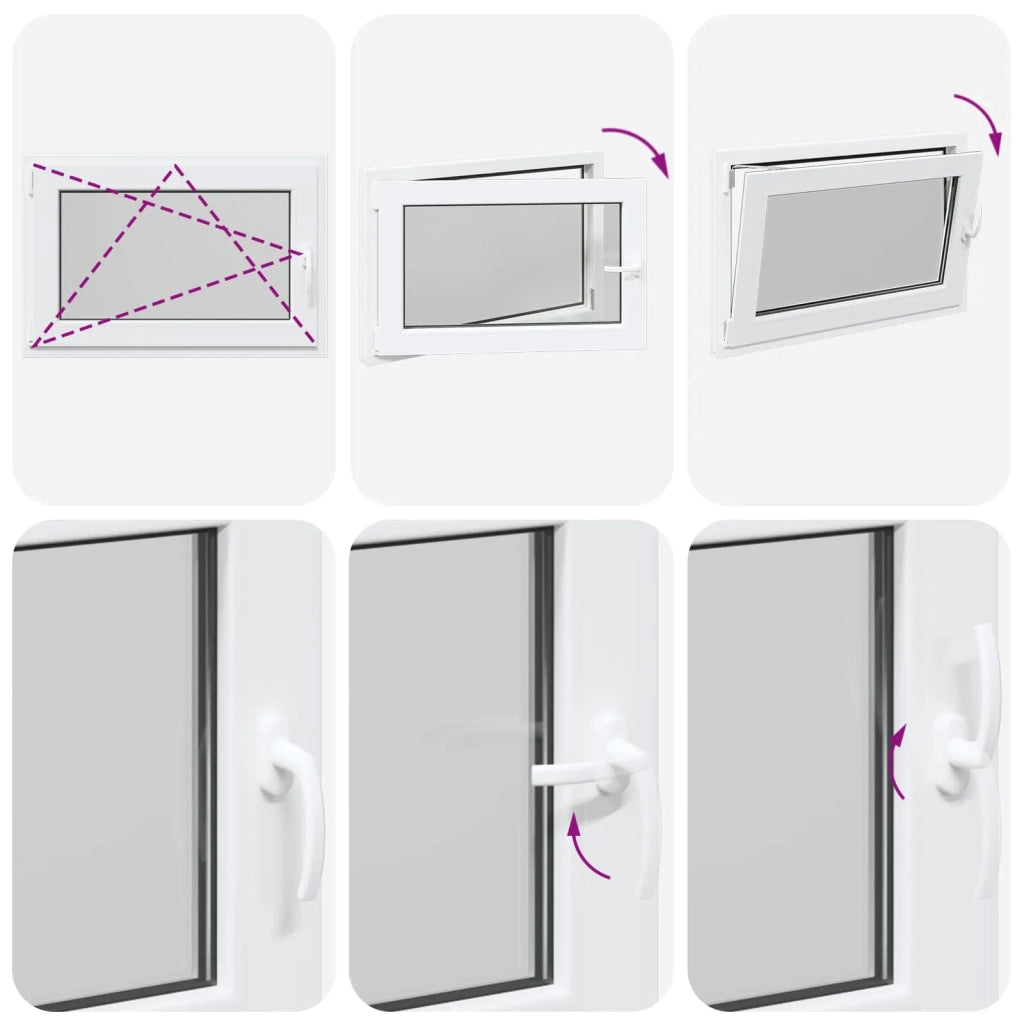 Finestra per Soffitta RISOR Bianco 90 x 60 cm PVC e Vetro 42047205