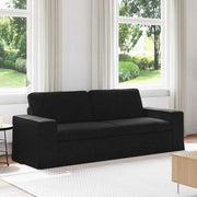 Divano Nero 222 x 80 x 82 cm Tessuto