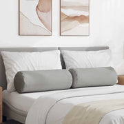 Cuscini a rullo 2 pcs Grigio Nuvola Ø 25 x 70 cm Tessuto 42014324