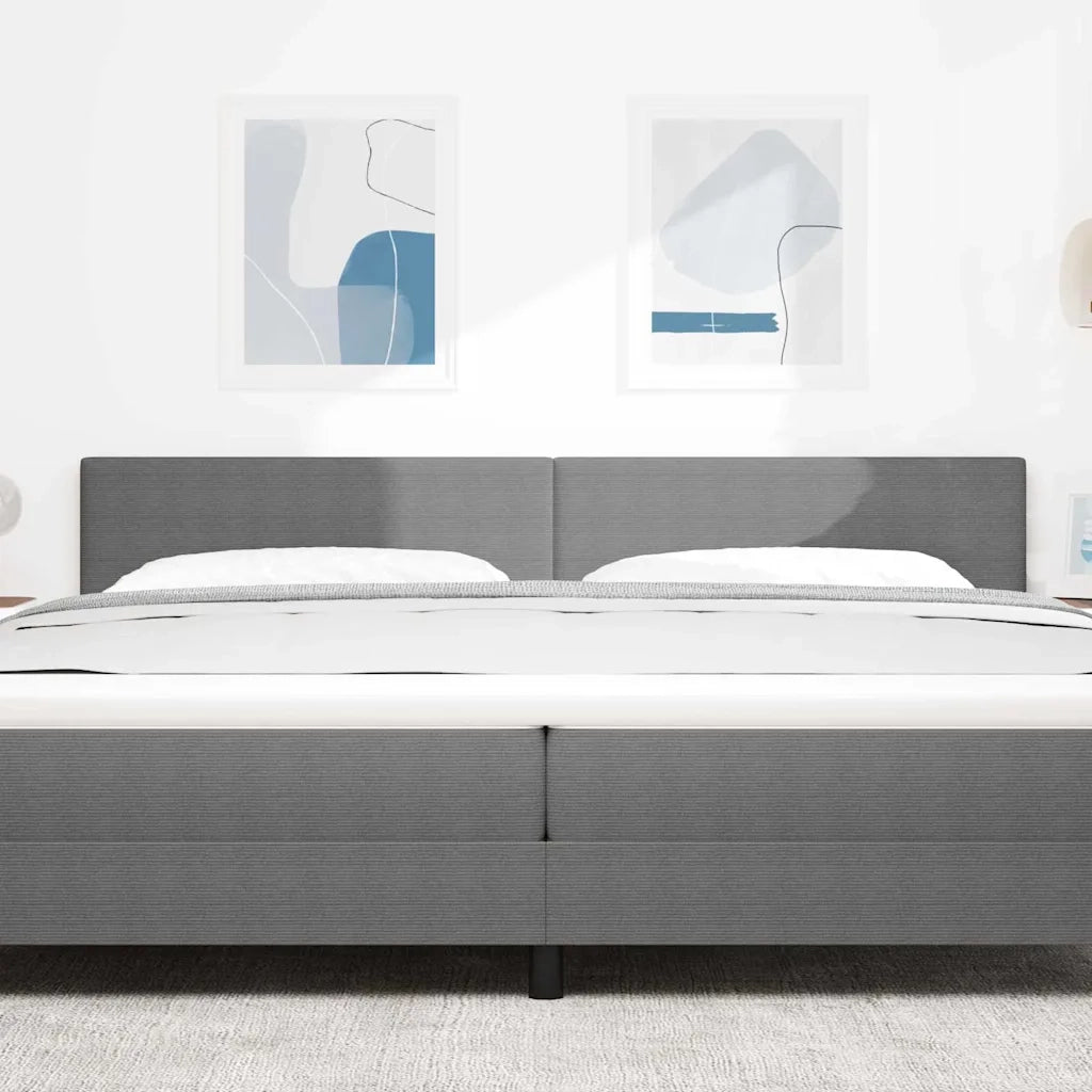Testiera | Testata Grigio chiaro 200 cm Tessuto in Cords
