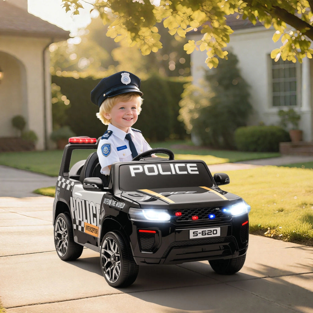 Auto Polizia Bambini Telecomando ¨C Minimal ¨C Nero